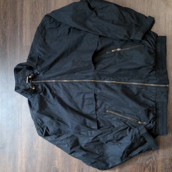 SDI Mens Size Medium VTG Thin Black Zip Up jacket Vintage - Picture 8 of 10